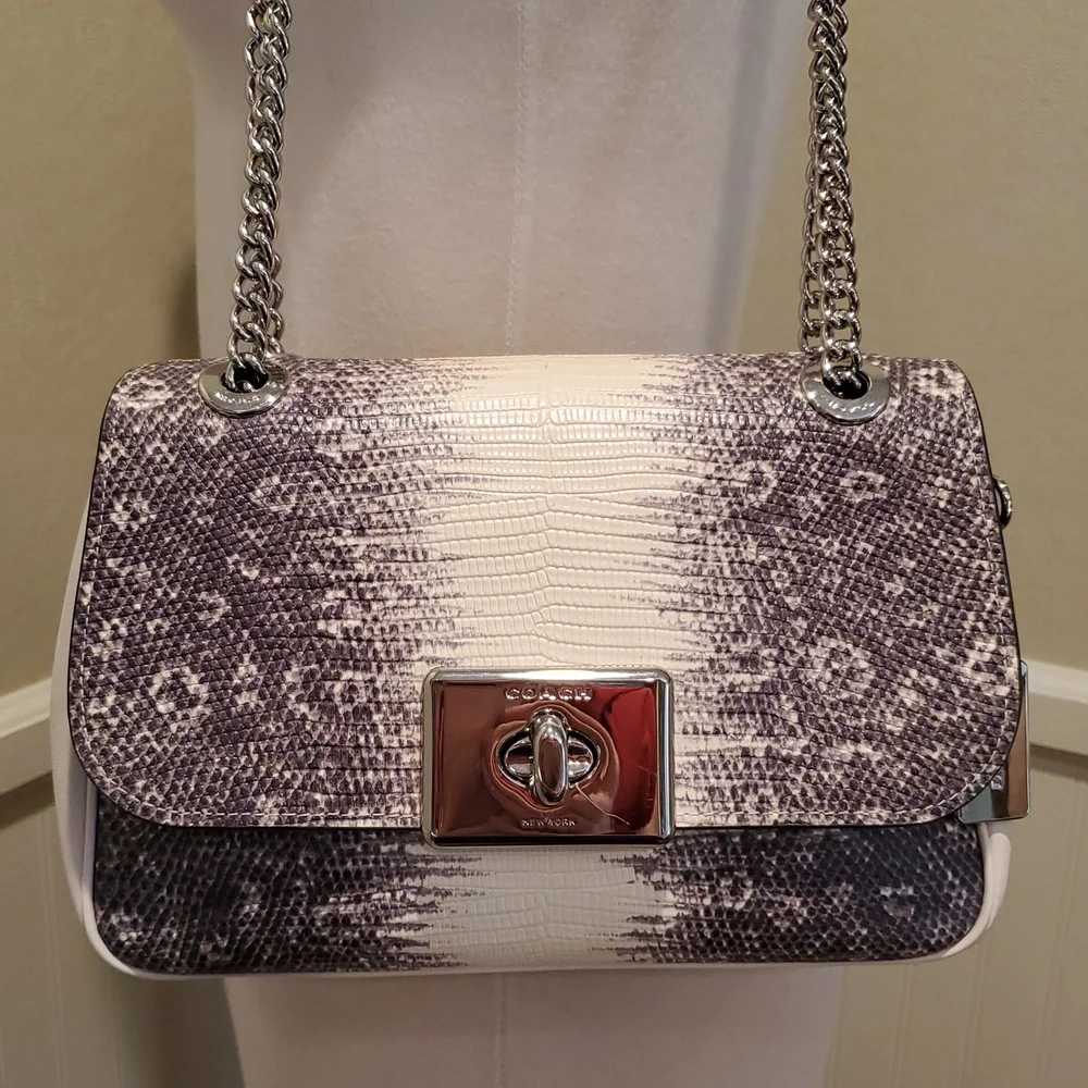 Coach Lizard Embossed Cassidy Crossbody